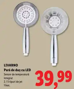 Lidl Livarno Pară de duș cu LED Ofertă