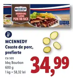 Lidl McKennedy coaste de porc, prefierite Ofertă