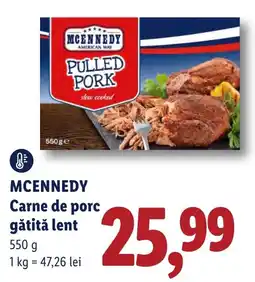 Lidl Mcennedy carne de porc gătită lent Ofertă