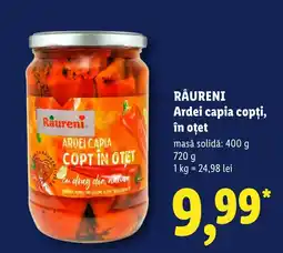 Lidl Raureni ardei capia copti in otet Ofertă