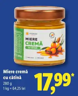 Lidl Apisrom miere cremă cu cătină Ofertă