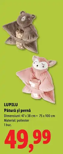 Lidl Lupilu Pătură și pernă Ofertă