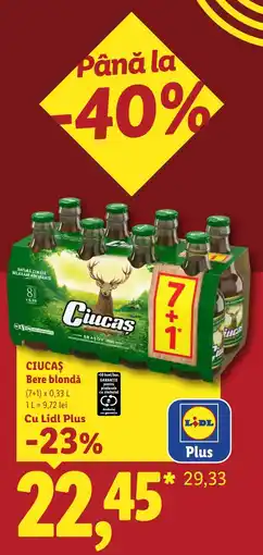 Lidl Ciucas Bere blondă Ofertă