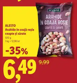 Lidl Alesto arahide în coajă roșie coapte și sărate Ofertă