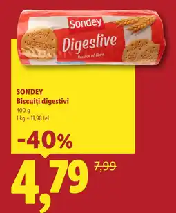Lidl Sondey biscuiti digestivi Ofertă