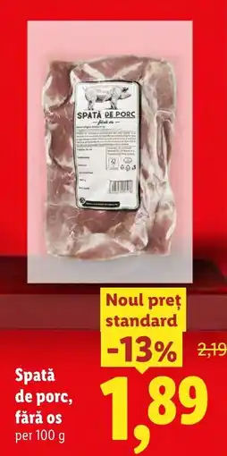 Lidl Spată de porc, fără os Ofertă