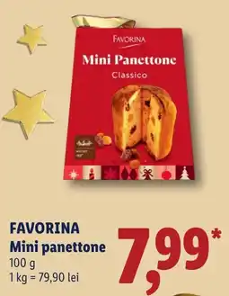 Lidl Favorina mini panettone Ofertă