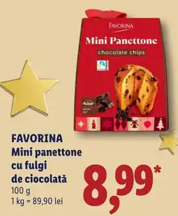 Lidl Favorina mini panettone cu fulgi de ciocolata Ofertă
