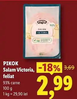 Lidl Pikok salam victoria, feliat Ofertă