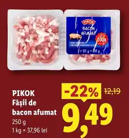 Lidl Pikok fâșii de bacon afumat Ofertă