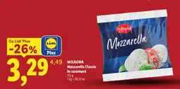 Lidl Milbona mozzarella classic Ofertă