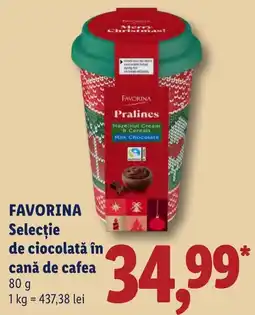 Lidl Favorina selectie de ciocolata in cana de cafea Ofertă