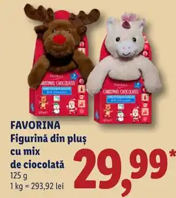Lidl favorina figurină din pluș cu mix de ciocolată Ofertă