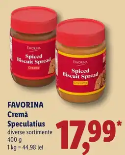 Lidl Favorina cremă speculatius Ofertă