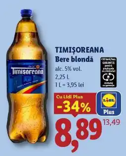Lidl TIMIŞOREANA Bere blondă Ofertă