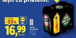 Lidl BECK‘S Bere blondă Ofertă
