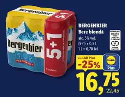 Lidl BERGENBIER Bere blondă Ofertă