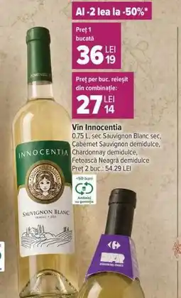 Carrefour Vin Innocentia Ofertă