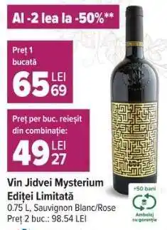 Carrefour Vin Jidvei Mysterium Ediție Limitată Ofertă