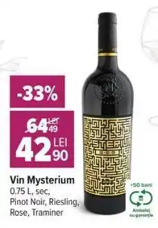 Carrefour Vin Mysterium Ofertă