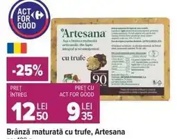 Carrefour Brânză maturată cu trufe Artesana Ofertă