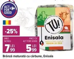 Carrefour Brânză maturată cu cărbune, Enisala Ofertă