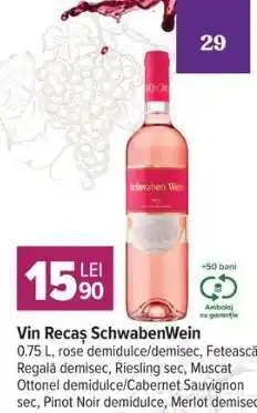 Carrefour Vin Recaș SchwabenWein Ofertă