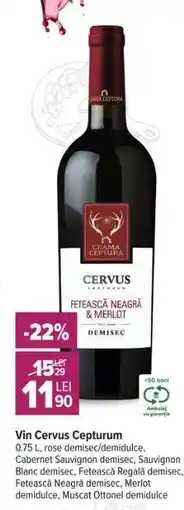 Carrefour Vin Cervus Cepturum Ofertă