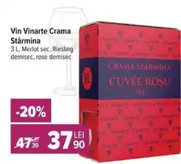 Carrefour Vin Vinarte Crama Stârmîna Ofertă