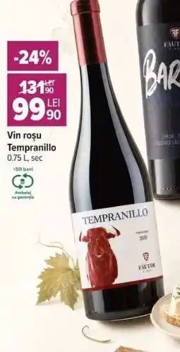 Carrefour Vin roșu Tempranillo Ofertă