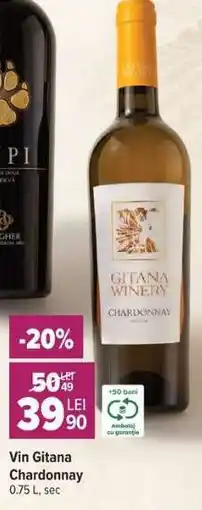 Carrefour Vin Gitana Chardonnay Ofertă