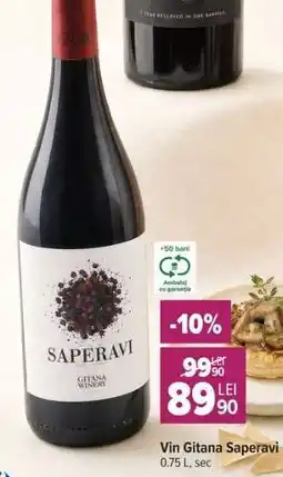 Carrefour Vin Gitana Saperavi Ofertă