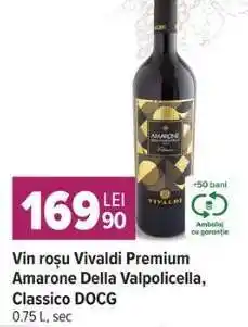 Carrefour Vin roșu Vivaldi Premium Amarone Della Valpolicella, Classico DOCG Ofertă