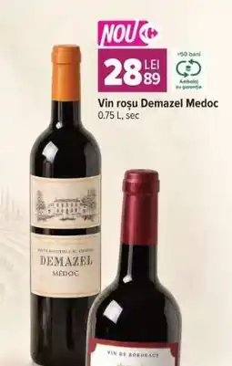 Carrefour Vin roșu Demazel Medoc Ofertă