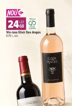 Carrefour Vin rose Elixir Des Anges Ofertă
