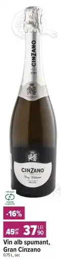 Carrefour Vin alb spumant, Gran Cinzano Ofertă
