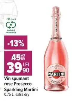 Carrefour Vin spumant rose Prosecco Sparkling Martini Ofertă
