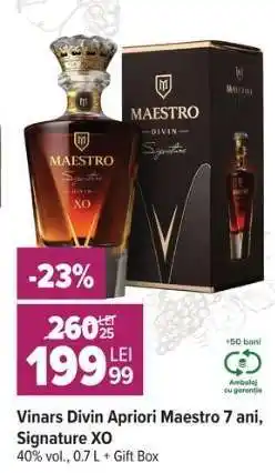 Carrefour Vinars Divin Apriori Maestro 7 ani, Signature XO Ofertă
