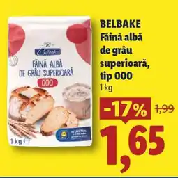 Lidl Belbake Făină albă de grâu superioară, tip 000 Ofertă