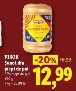 Lidl Pikok Șuncă din piept de pui Ofertă