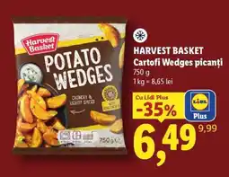 Lidl Harvest Basket Cartofi Wedges picanți Ofertă