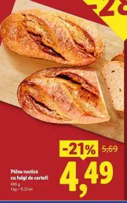 Lidl Pâine rustică cu fulgi de cartofi Ofertă