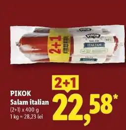 Lidl Pikok Salam Italian Ofertă