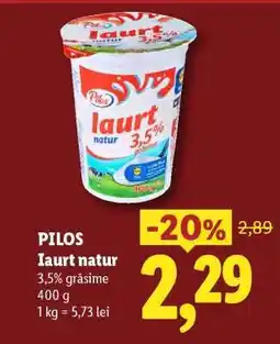 Lidl Pilos Iaurt natur Ofertă