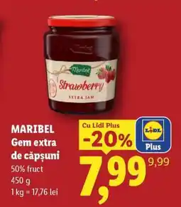 Lidl MARIBEL Gem extra de căpșuni Ofertă