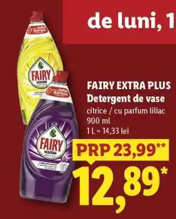 Lidl Fairy Extra Plus Detergent de vase Ofertă