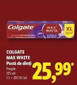 Lidl COLGATE MAX WHITE Ofertă