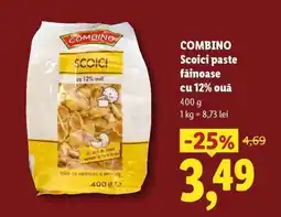 Lidl COMBINO Scoici paste făinoase cu 12% ouă Ofertă