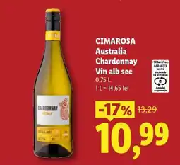 Lidl CIMAROSA Australia Chardonnay Vin alb sec Ofertă