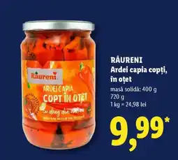 Lidl RÂURENI Ardei capia copți, în oțet Ofertă
